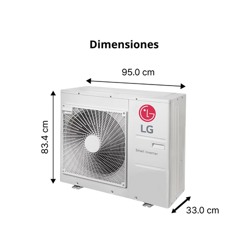 Condensadora Multi Split LG Multi F Inverter R32 Solo Frío (48,000 BTU / 220V)