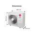 Condensadora Multi Split LG Multi F Inverter R32 Solo Frío (48,000 BTU / 220V)