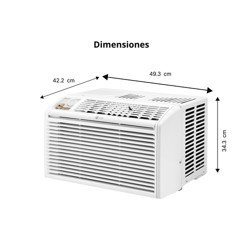 Aire Acondicionado de Ventana LG Control Mecánico (5,000 BTU / 115V)