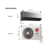 Minisplit Inverter LG ARTCOOL Espejo Negro (12,000 / 220V)