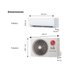 Aire Acondicionado LG Inverter 12,000 BTU Modelo V0122C1 - Alta Eficiencia y Ahorro Energético (Voltaje 230V / 60HZ)