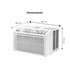 Aire Acondicionado de Ventana LG Control Digital (8,000 BTU / 115V)